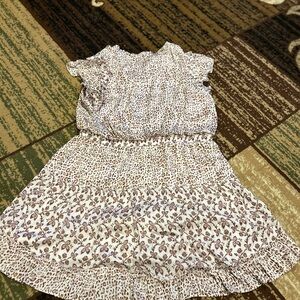 Cheetah and leaf print dress